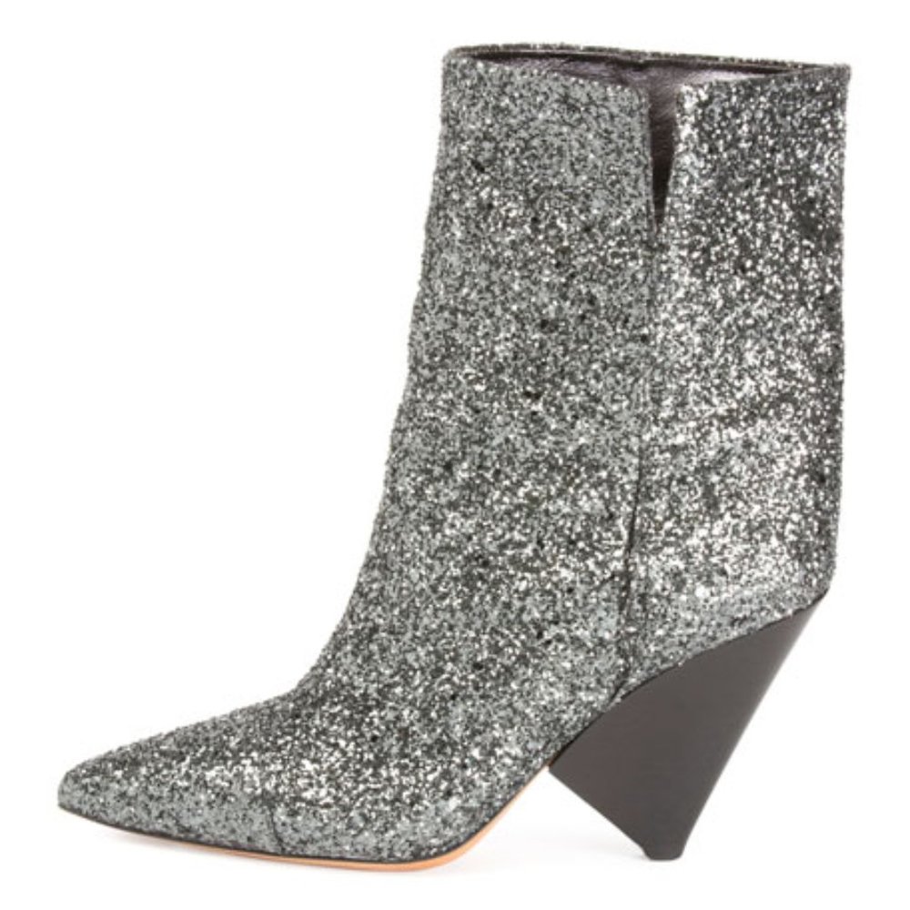 Isabel Marant Luliana Glitter Booties/Boots - 36 - NWT